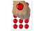 Juicy Apple Fruit Summer Harvest Teacher Temporary Tattoo Water Resistant Fake Body Art Set Collection (1 Sheet)